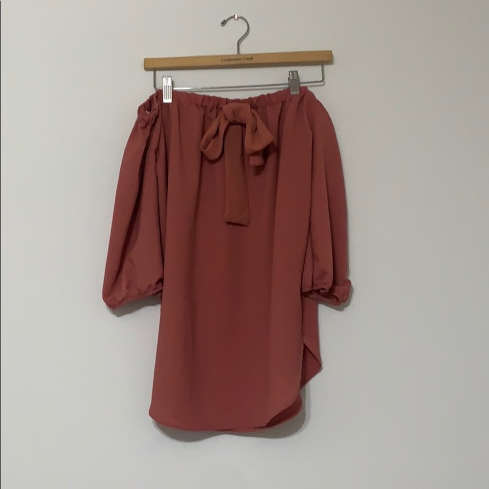 Pink Off-the-Shoulder Top